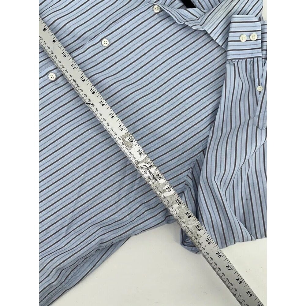 Banana Republic Mens XL Long Sleeve Button Up Cotton Shirt Multicolor Stripes - Picture 8 of 8